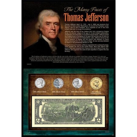 UPM GLOBAL LLC UPM Global LLC 12414 Many Faces of Thomas Jefferson Coin & Currency 12414